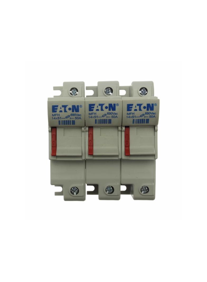 3 Pole 14x51 MFH Neon Indicator Podstawa wkładki cylindrycznej 14x51 3P 50A 690VAC wskaźnik CH143DIU