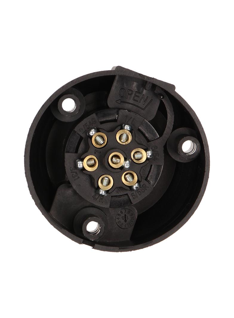Gniazdo przyczepy plastikowe 7 pinów 12/24V OR-AE-1386 ORNO