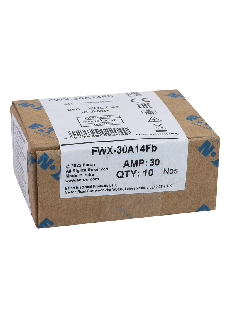 30A 250V AC 14X51mm S/COND FERRULE FUSE Wkładka szybka 30A AC 250V DC 250V 14x51 mm aR UL FWX-30A14F