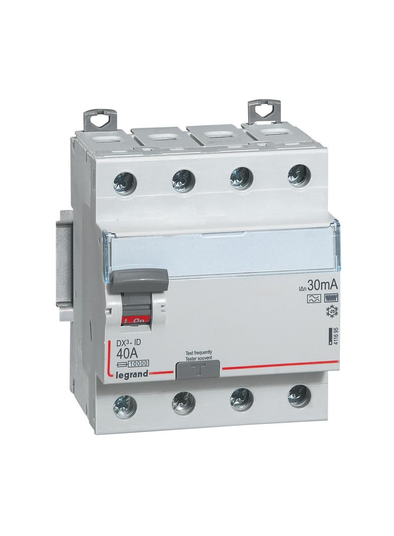 WYŁĄCZNIK RÓŻNICOWOPRĄDOWY P 304 4P 40A 30MA TYP F (HPI) SERII DX3, Legrand
