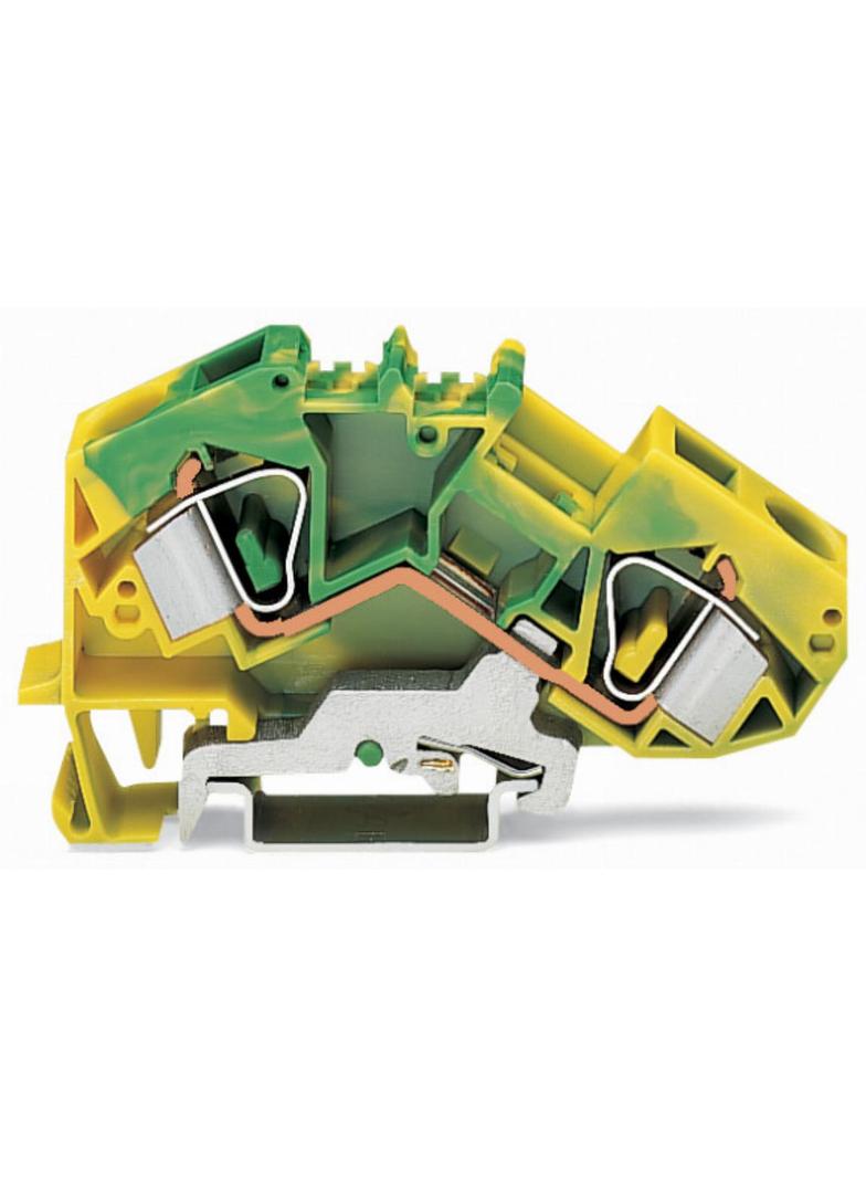 topJob złączka 2-przewodowa 16 mm2 PE zółto-zielona