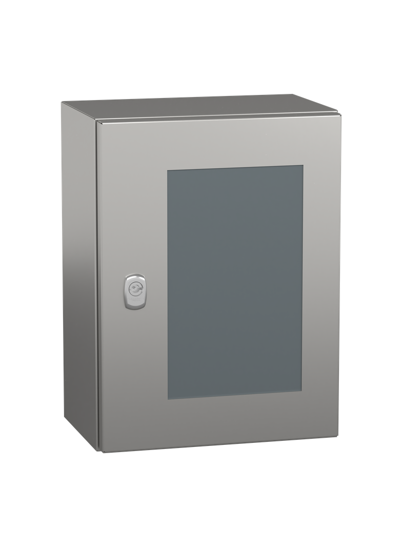 Spacial Obudowa wisząca ze stali nierdzewnej S3X IP66 304L drzwi transparentne 400x 300x200mm