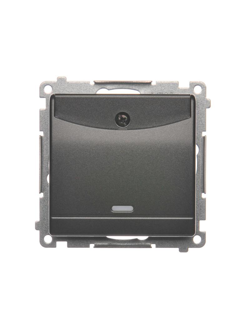 Simon 54 Łącznik hotelowy podwójny z podświetleniem antracyt *Tylko do ramek S54 PREMIUM. Wymagane j
