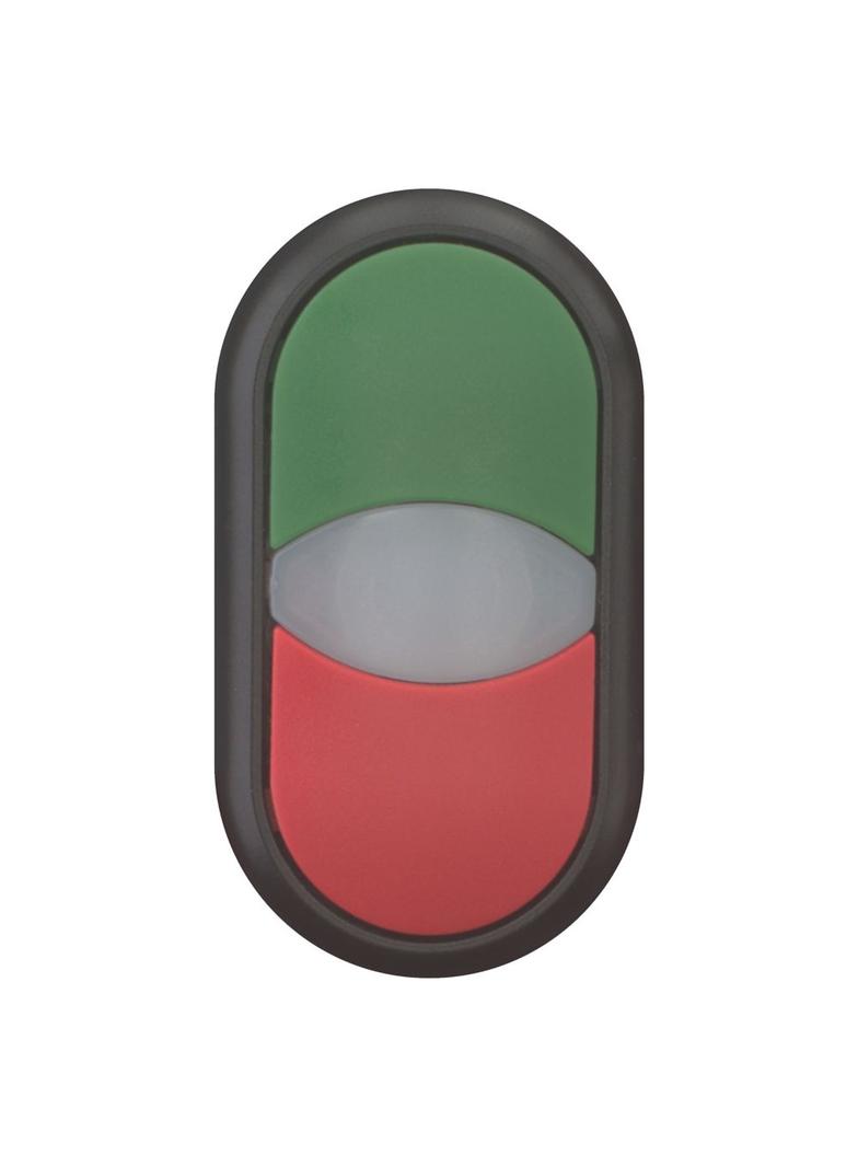 M22S-DDL-GR Napęd przycisku podwójny zielony/czerwony z podświetleniem z samopowrotem 216699 EATON