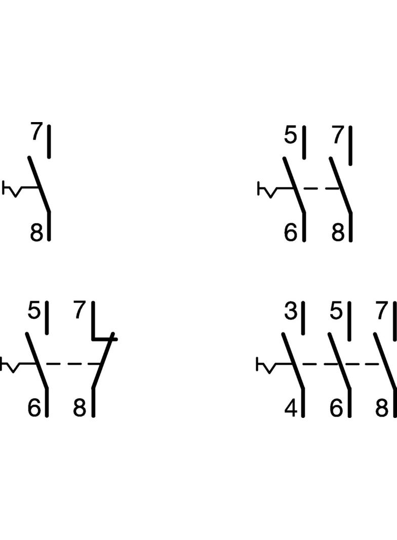 Przełącznik przyciskowy 1NO+1NC Ith=16A 230VAC SVN352 HAGER