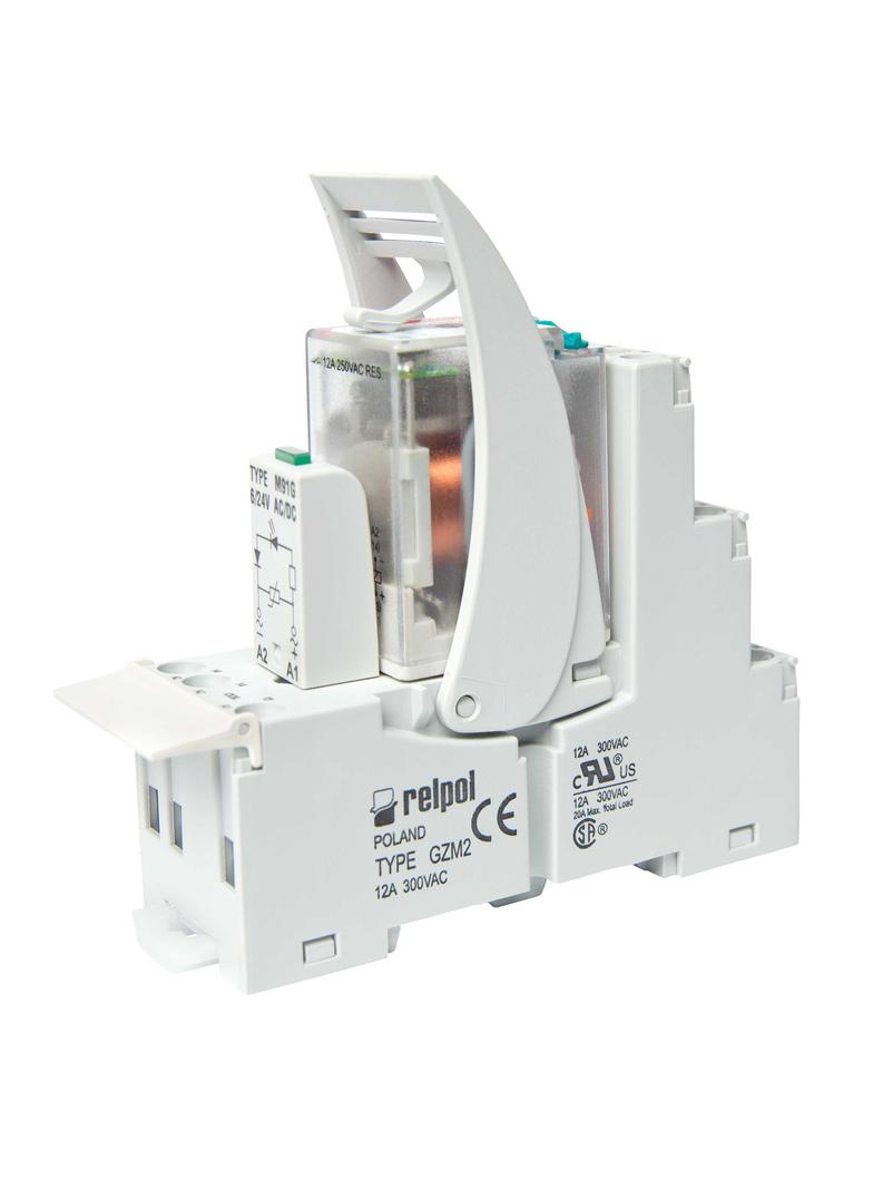 Przekaźnik interfejsowy PIR2-048AC-00LV 2P 48V AC 12A / 250V AC RELPOL