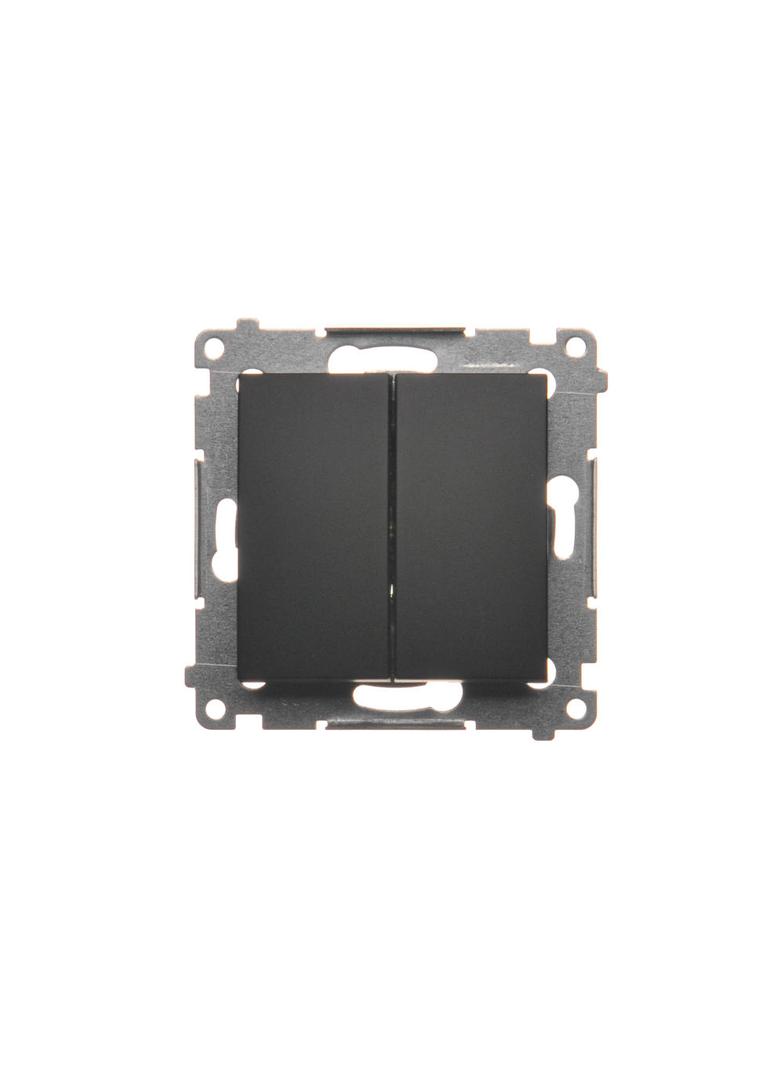 Simon 54 Łącznik świecznikowy 10A 250V szybkozłączka czarny DW5.01/49 KONTAKT