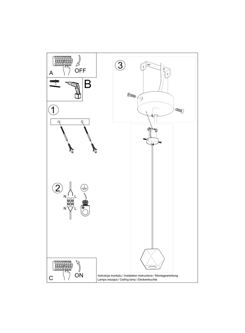 Sollux Lampa wisząca WOODY naturalne drewno SL.1011