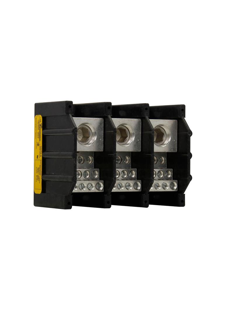 Power Distribution Block Blok zacisków LV 420A 600VAC 600VDC 3P SCCR 10kA 16375-3 EATON