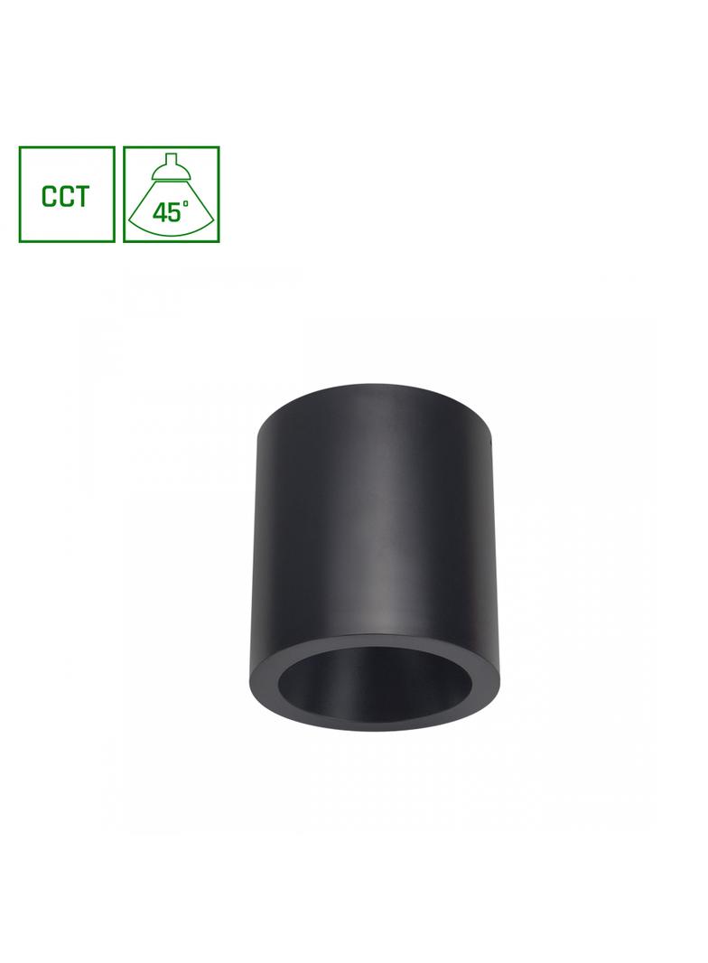 CHLOE COMPLETE NATYNKOWA 7W CCT 230V 45ST IP20 UGR<19 FI90X100MM CZARNY OKRĄGŁA