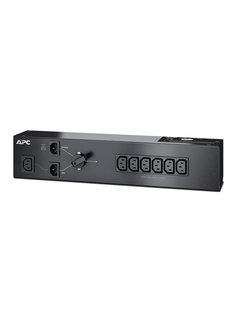 LISTWA PDU OBEJŚCIA SERWISOWEGO APC, 230 V 10 A Z (6) GNIAZDAMI IEC C13