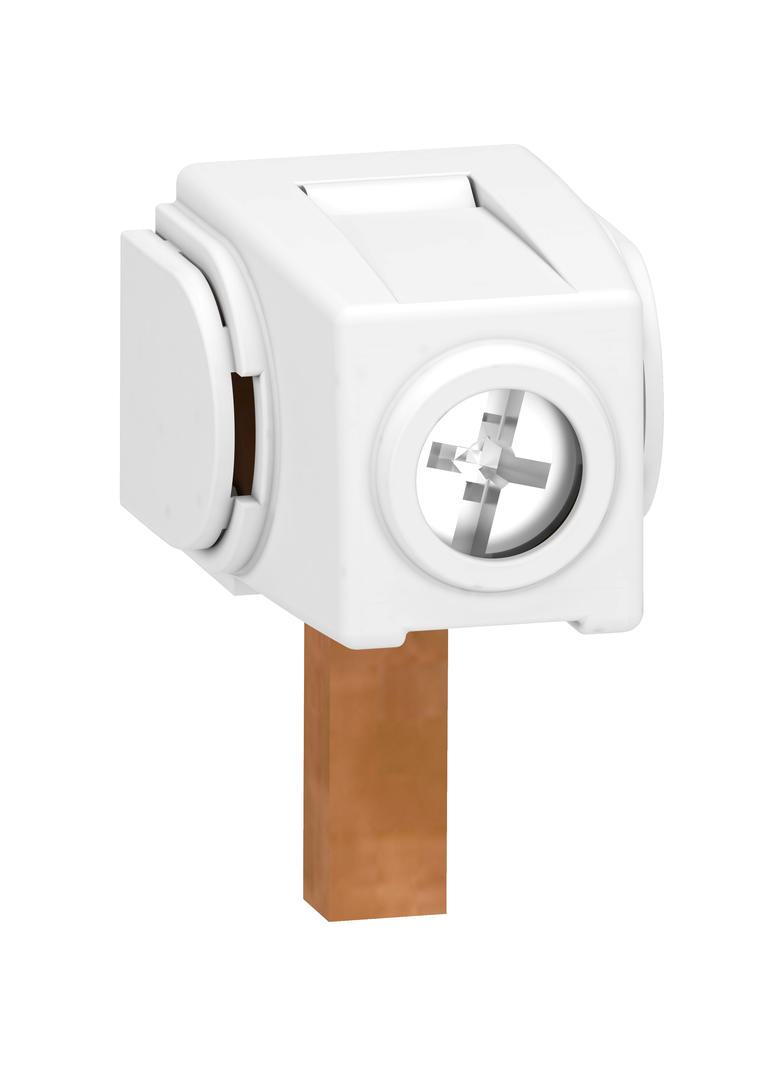 Zacisk zasilający Acti9 do szyny sztyftowej A9XPCD04 zestaw 4 sztuk