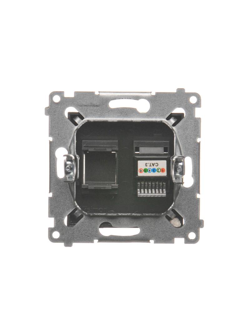 Simon 54 antracyt Gniazdo telefoniczne