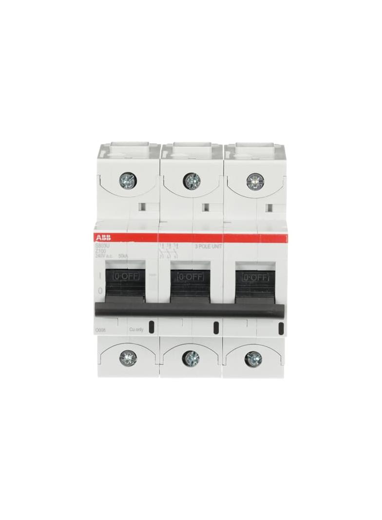 S803U-Z100 Wyłącznik nadprądowy 50kA 3P Z100A 2CCS863017R0825 ABB