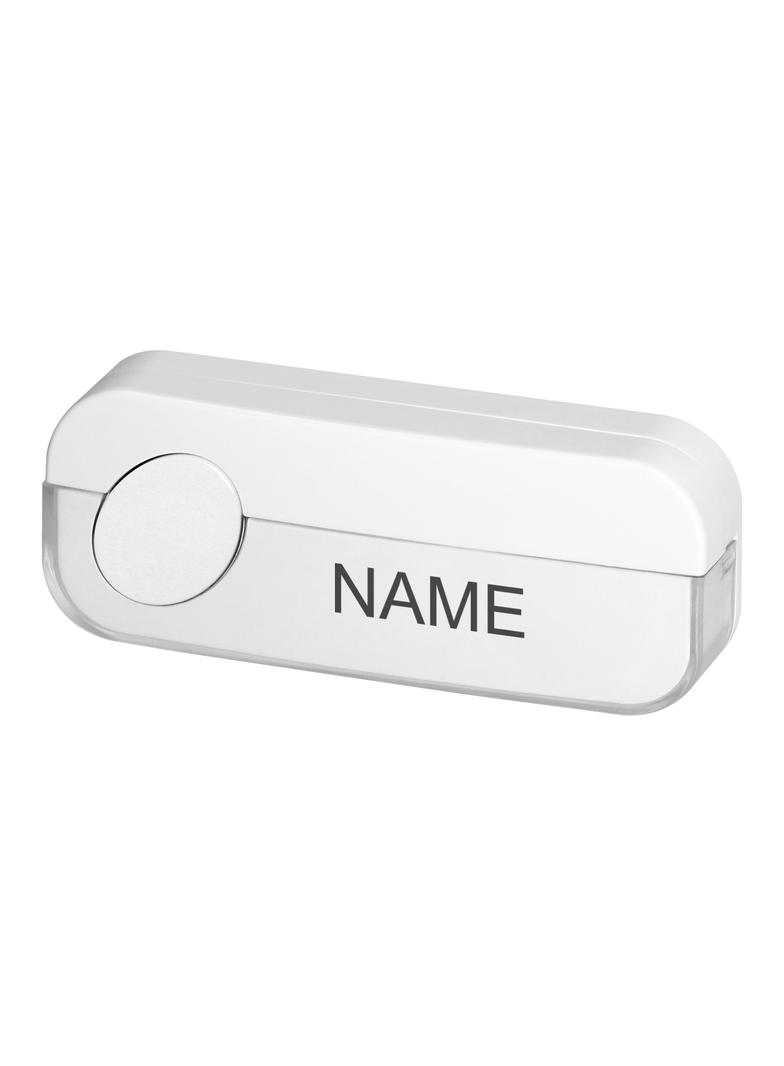 Przycisk dzwonkowy przewodowy, biały