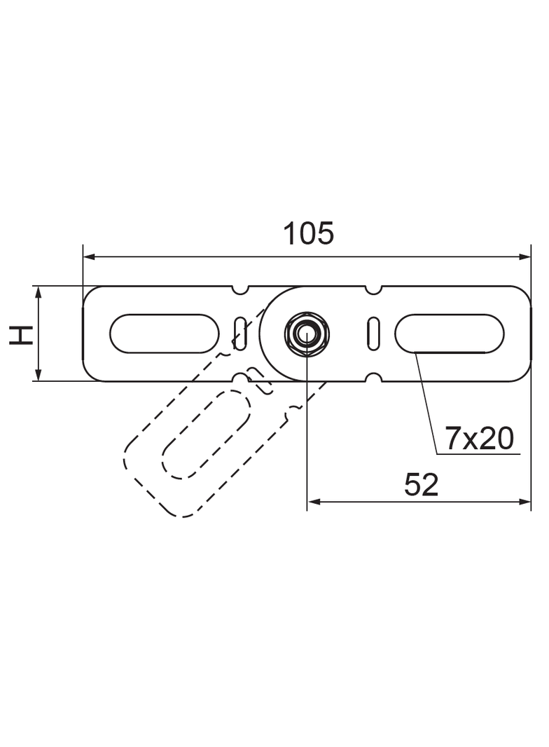 LGJH30 Łącznik przegubowy do korytka 1,0 mm