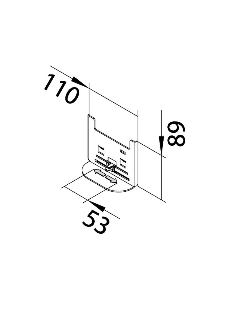 tehalit.BR/BRN Płytka adaptacyjna 100-110mm G2270 HAGER