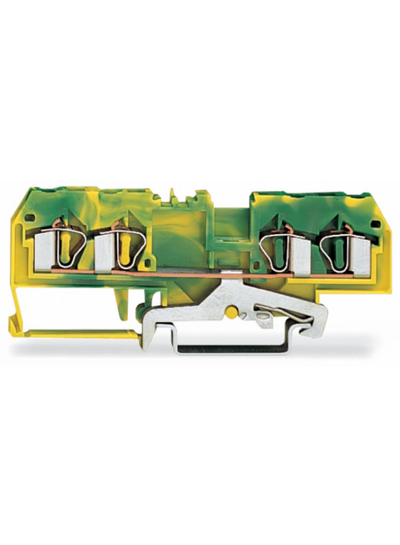 złączka PE 4-przewodowa 4 mm2 żółto-zielona