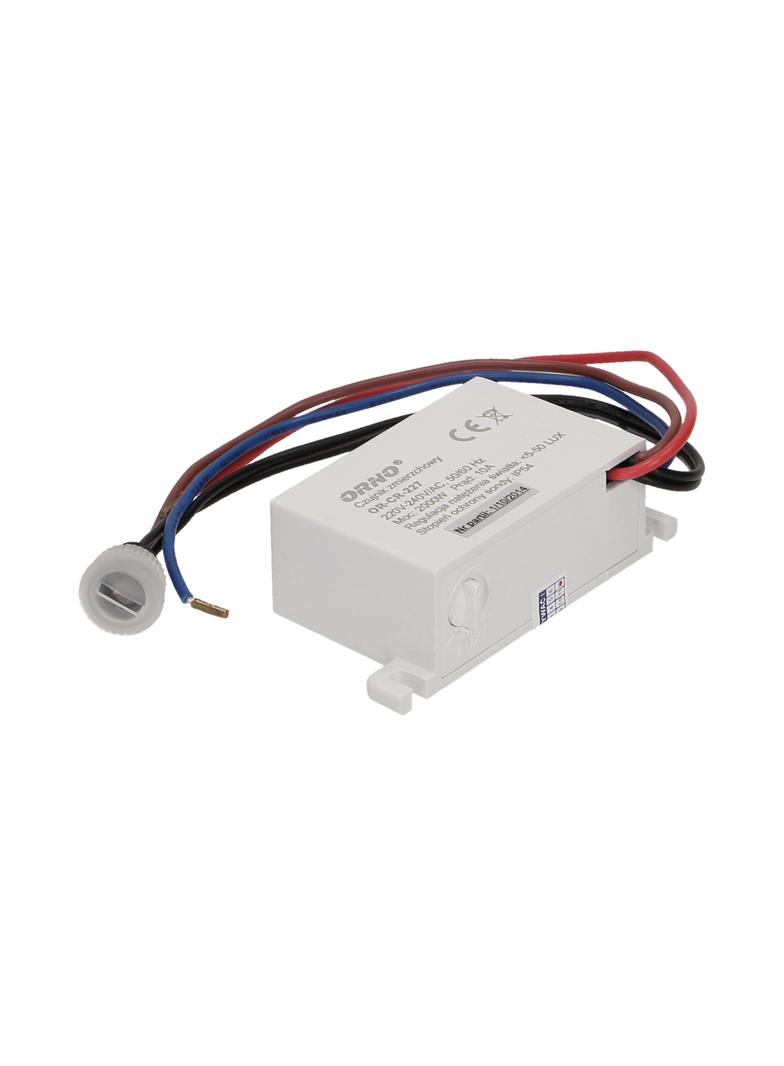 Czujnik zmierzchowy z hermetyczną zewnętrzną sondą IP54 mini 2000W OR-CR-227 ORNO