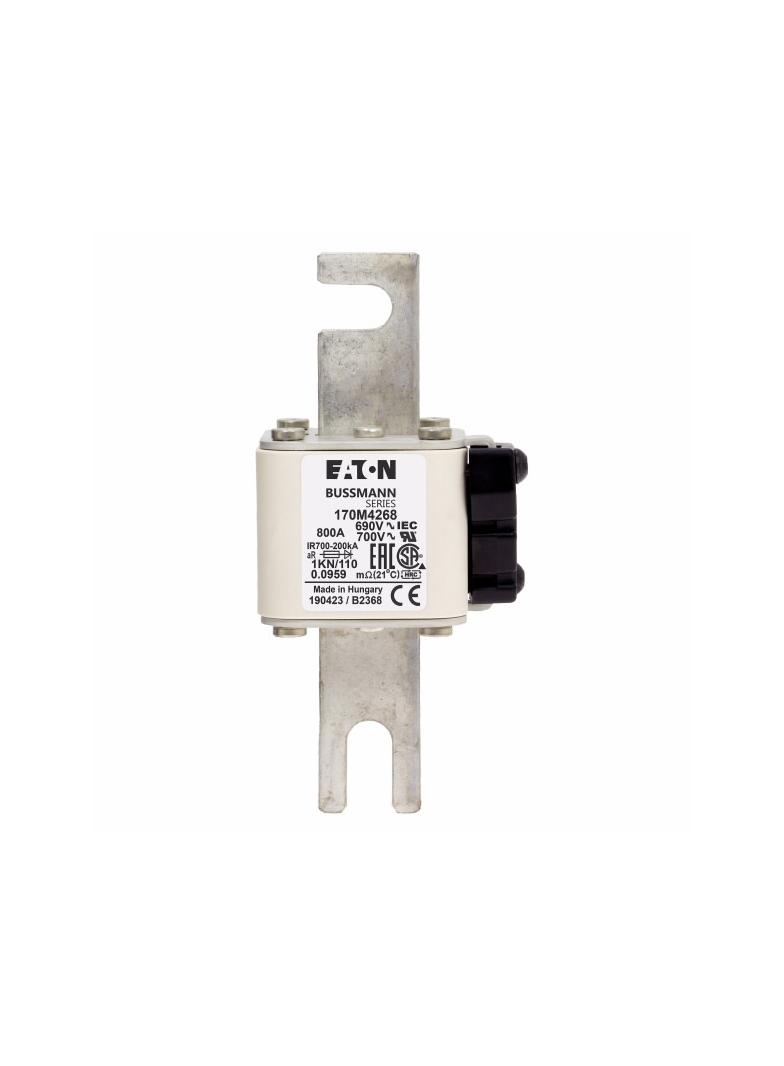 800A 690V 1KN/110 aR INDICATOR FUSE Wkładka szybka 800A AC 690V DIN 1 53x69x138 mm aR DI 170M4268 EA