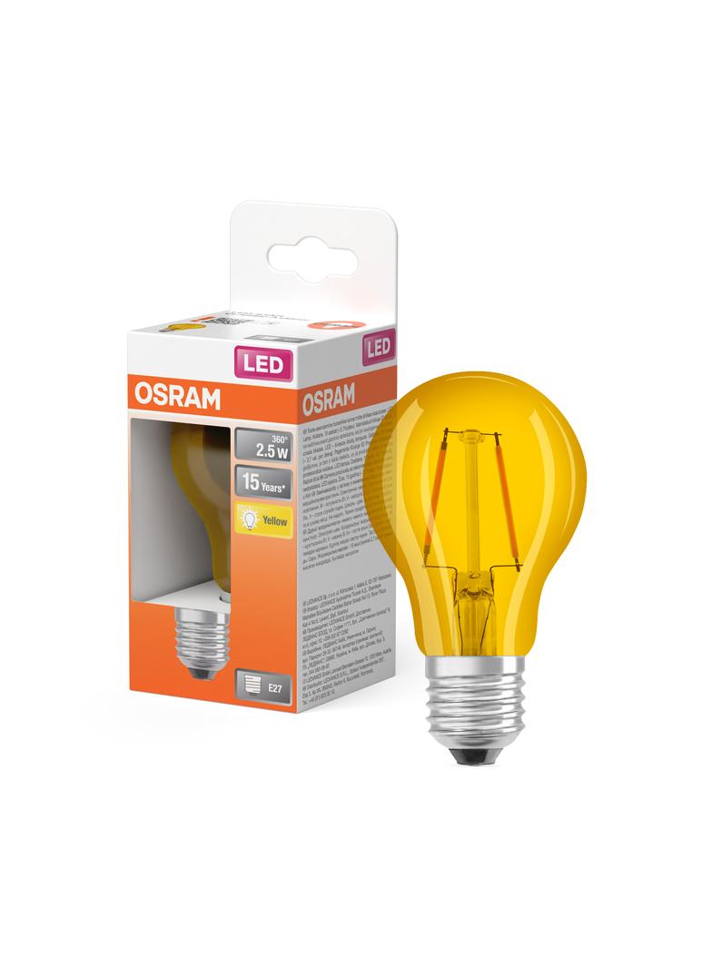Lampa LED STAR CL A Yellow 15 non-dim 2,5W E27