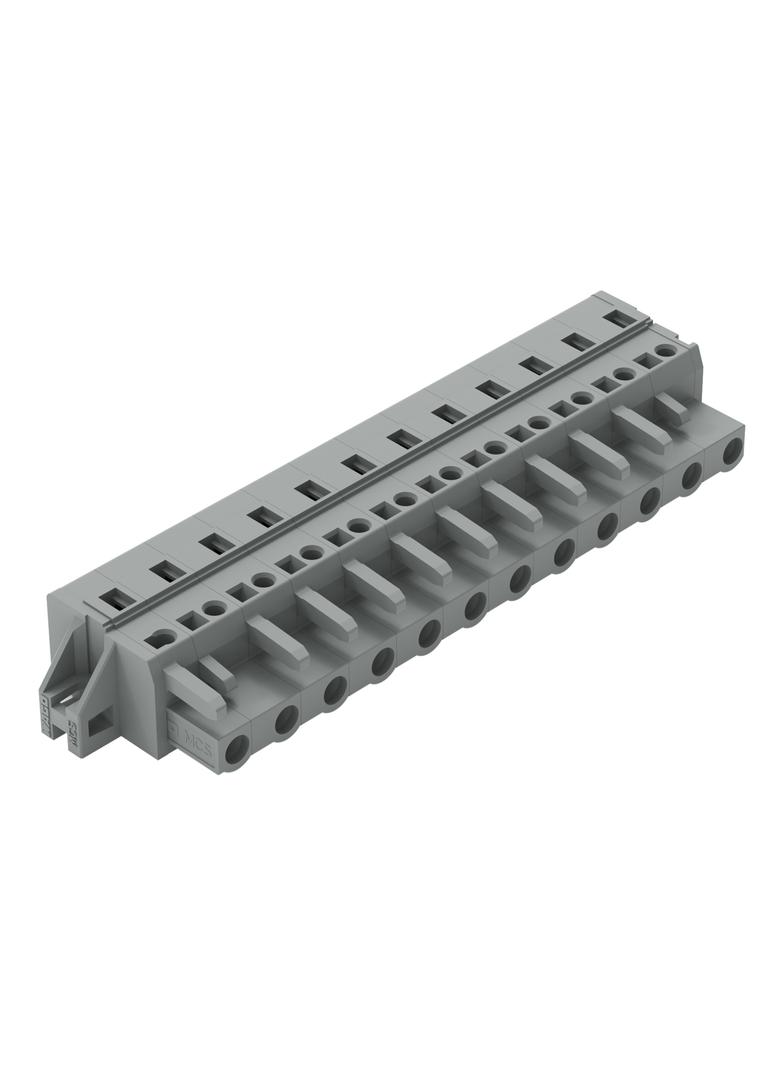 MCS-MIDI Classic gniazdo 12-bieg. szare raster 7,5 mm /10szt./ WAGO