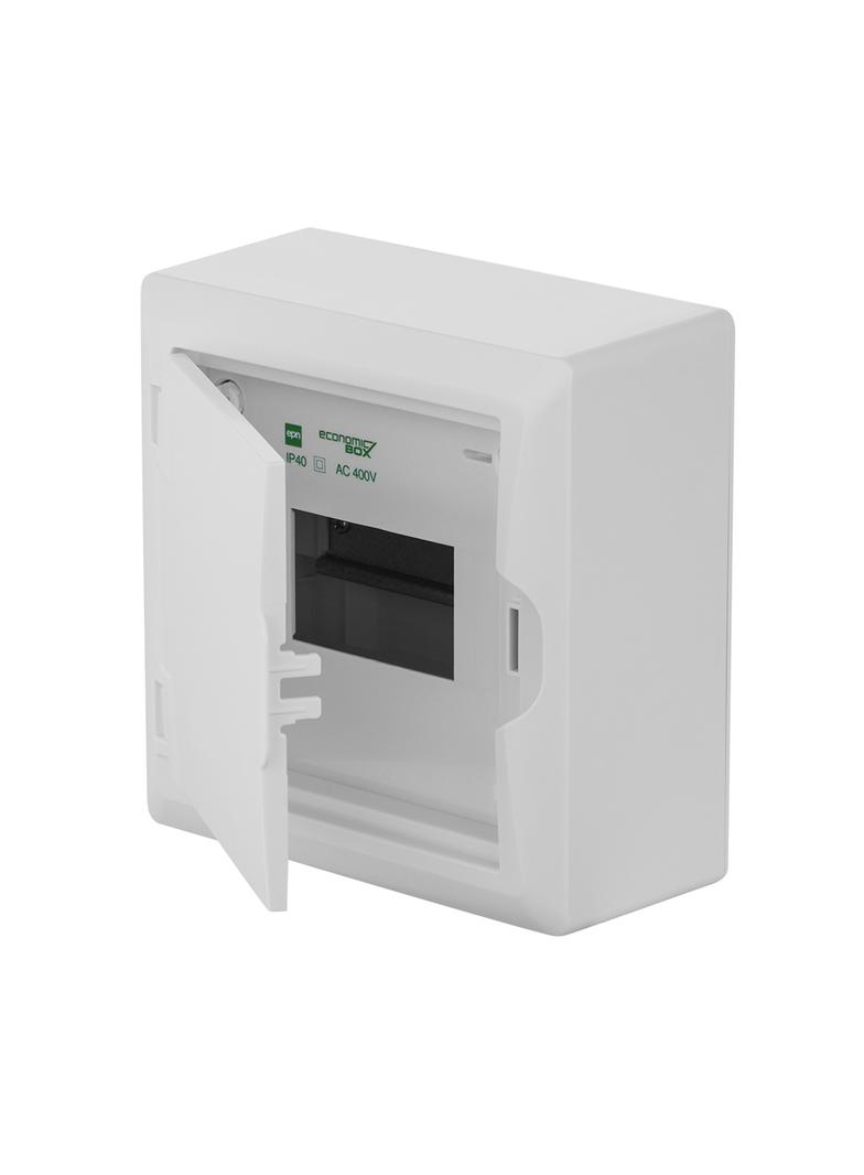 ECONOMIC BOX RN 1/6 drzwi białe (N+PE) IP 40