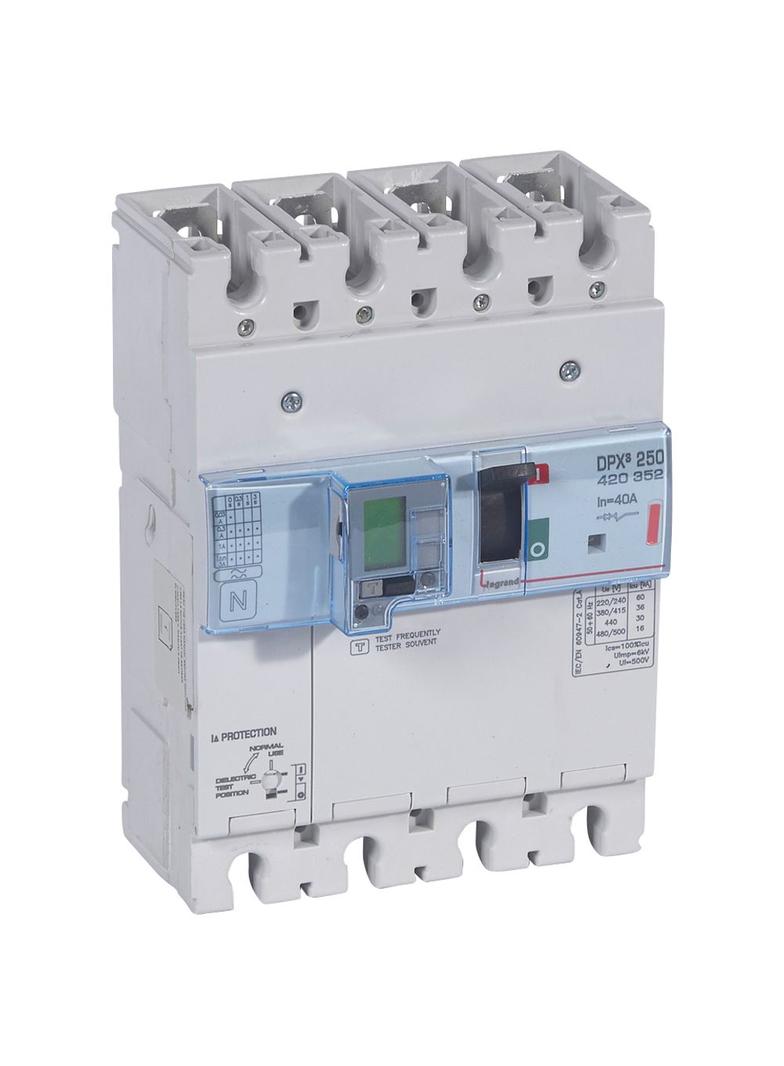 Wyłącznik DPX3 250 El 4P 40A 36kA Z Zab. R-Pr. 420352 LEGRAND