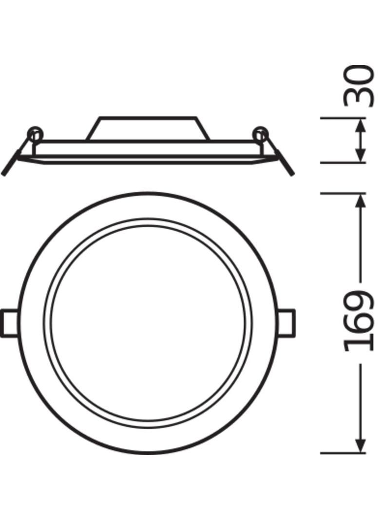 Oprawa DOWNLIGHT SLIM DN155 12W 3000K WT IP20