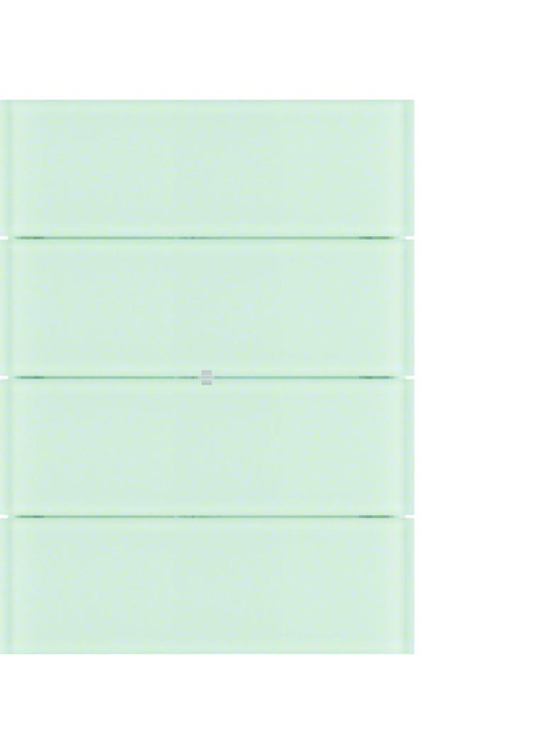 BERKER B.IQ Przycisk poczwórny standard szkło białe 75164090 HAGER