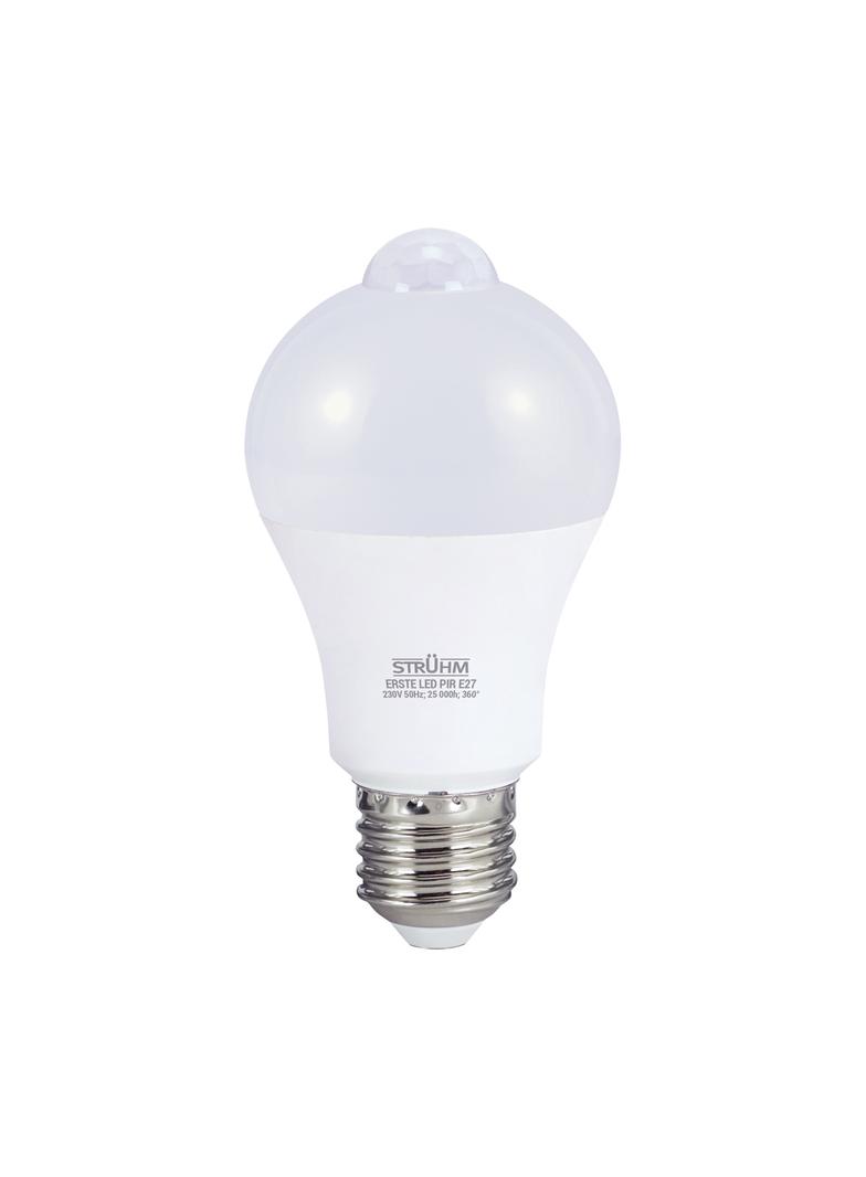Lampa SMD LED z czujnikiem ruchu ERSTE LED PIR E27 12W NW