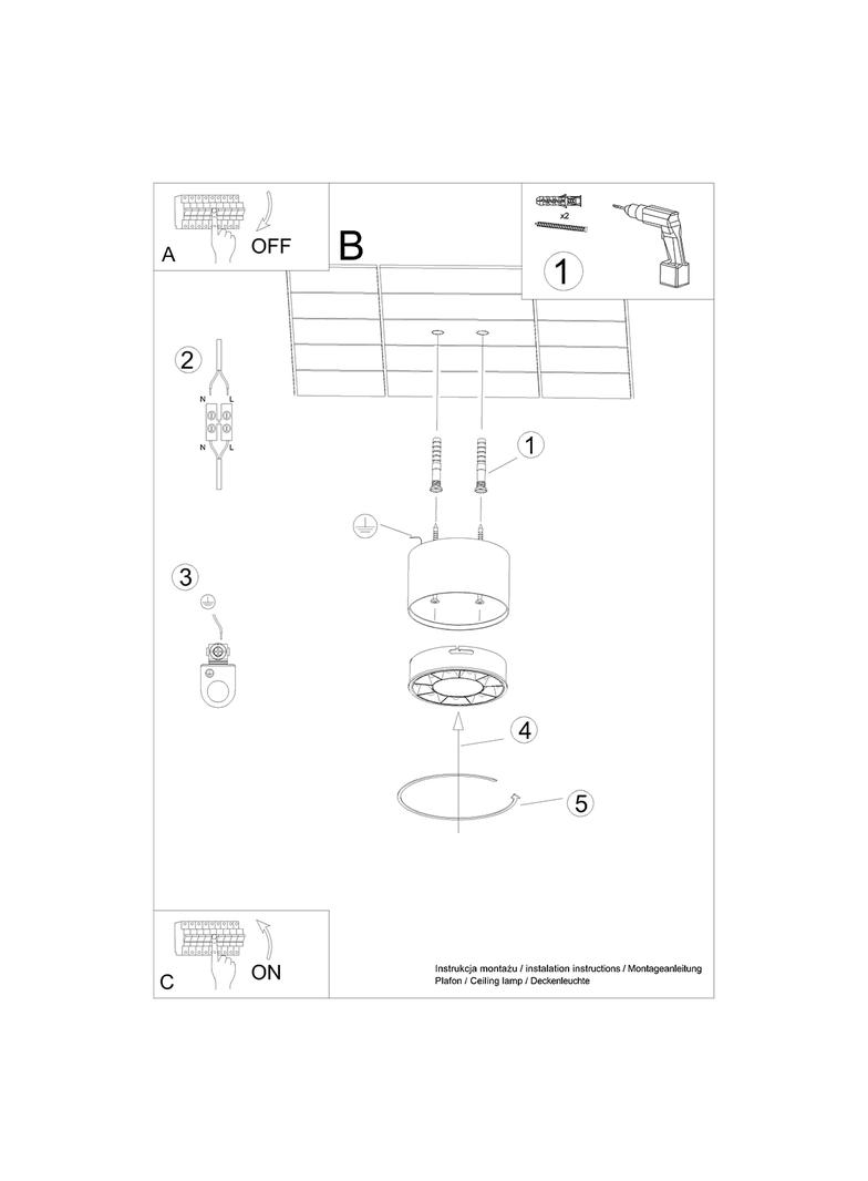 Sollux Plafon DIO biały LED SL.1254