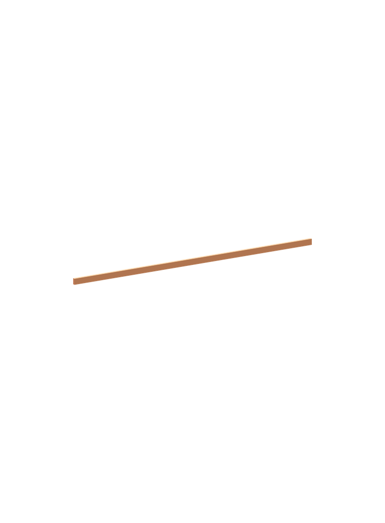 ZX2095 Szyna Cu 12x5mm, L:527mm (do samodzielnego montażu)