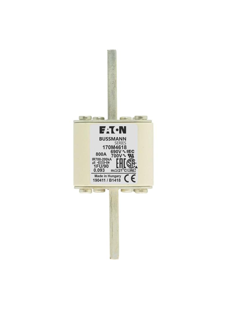 FUSE 800A 690V 1FU/90 AR UC Wkładka szybka 800A AC 690V rozmiar 1 53x69x136 mm aR IEC UL, 170M4618 E