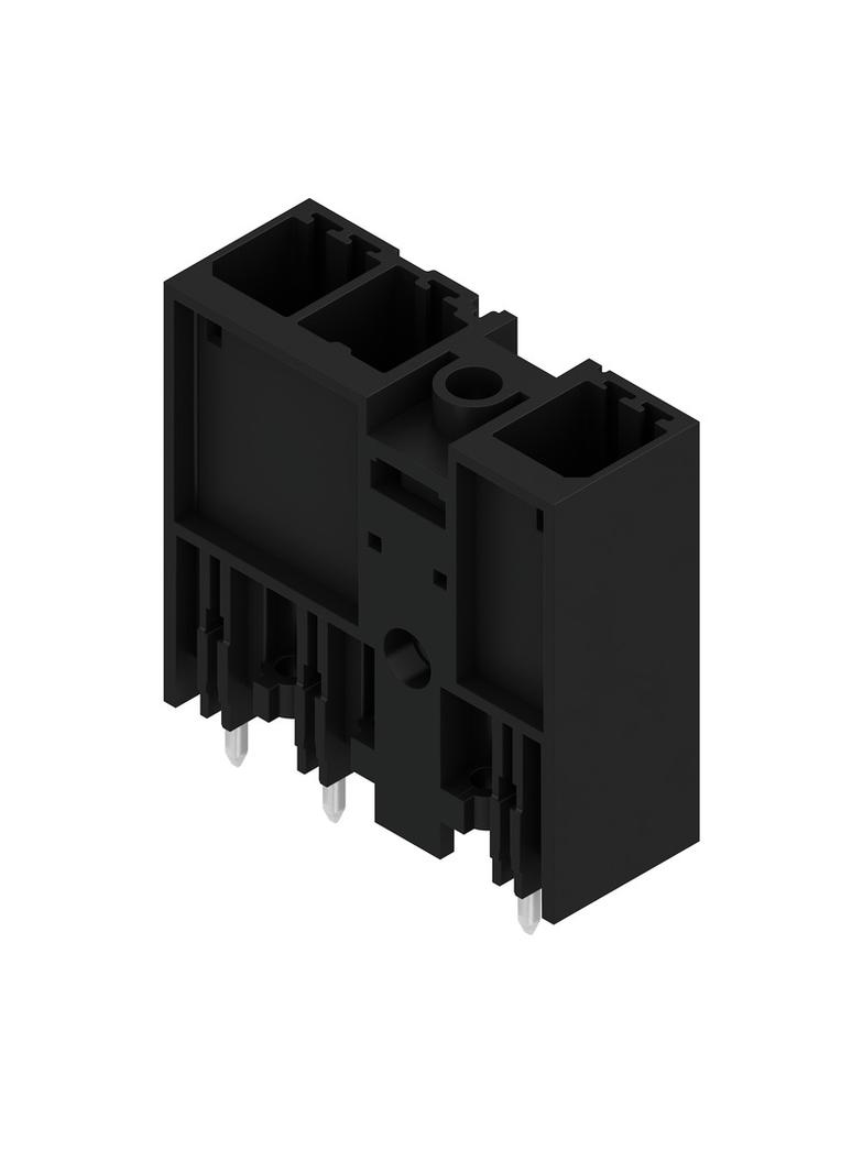 SV 7.62HP/03/180MSF3 3.5SN BK BX Wtyki PCB (złącza płyty), 7.62 mm, Liczba biegunów: 3, kąt odejścia: 180° /60szt./ 1048440000 WEIDMÜLLER