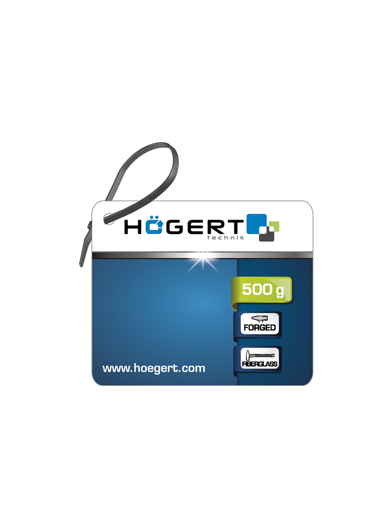 Młotek ślusarski 300 g, trzon z włókna szklanego