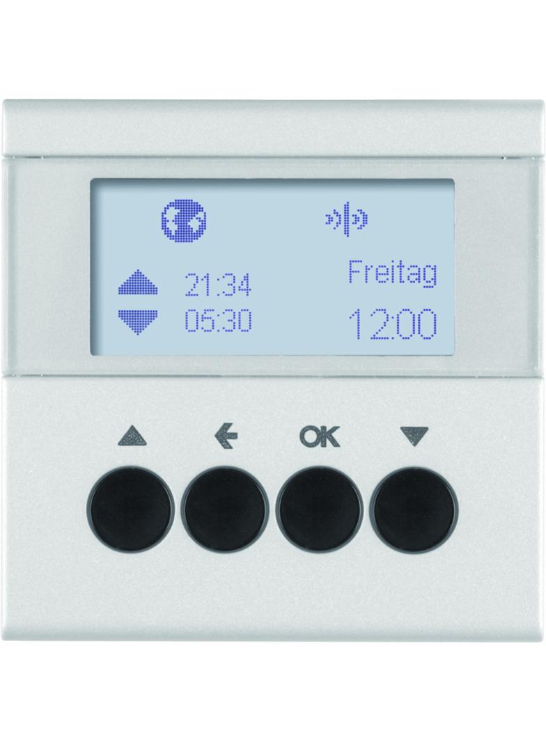 BERKER B.Kwadrat/B.7 KNX RF quicklink Łącznik żaluzjowy czasowy do sterownika żaluzjowego i mechanizmu zasilającego Berker.Net aluminium 85745183 HAGER