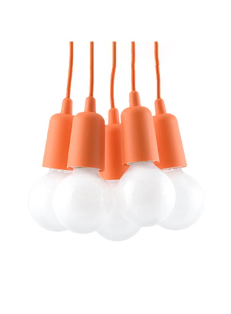 Sollux Lampa wisząca DIEGO 5 pomarańczowy SL.0586