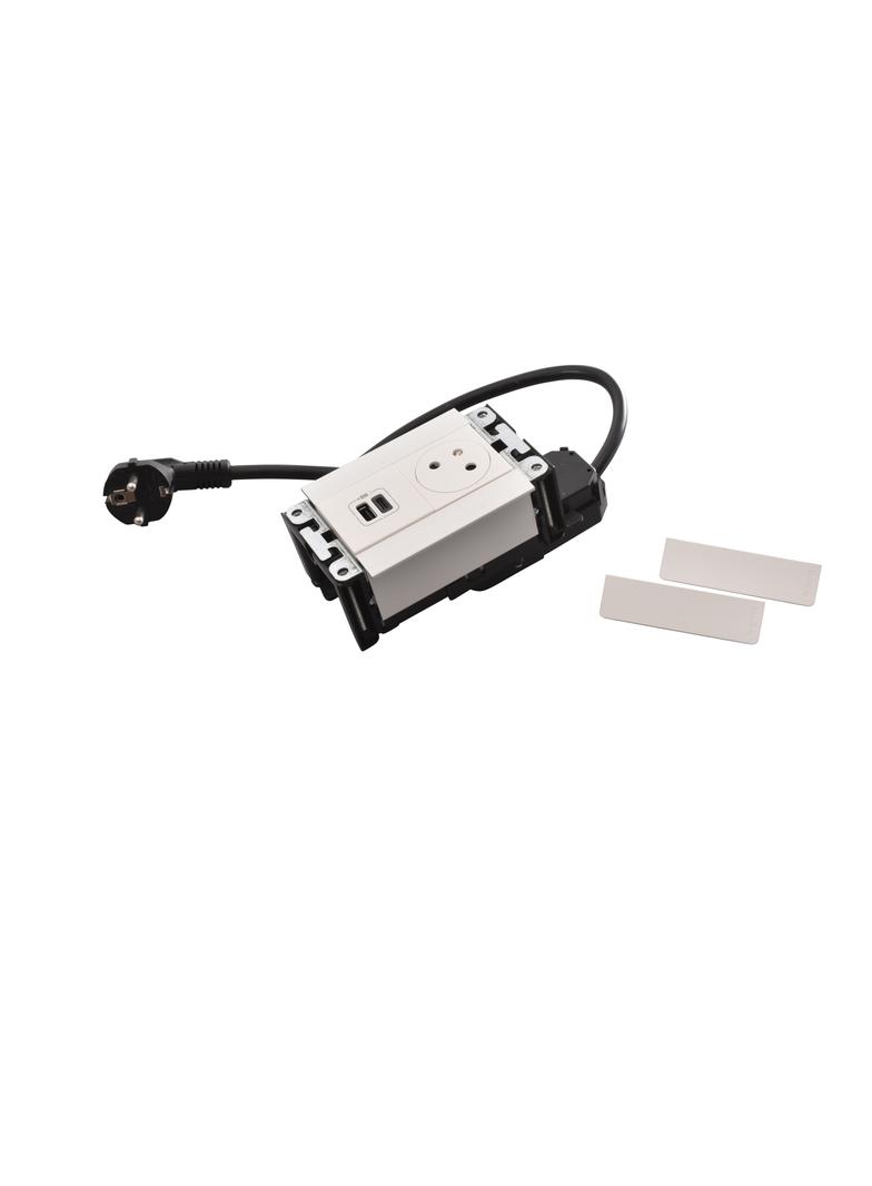 INCARA: MULTILINK - 2P+Z / USB A+C - 2,0 M-BIAŁY, Legrand