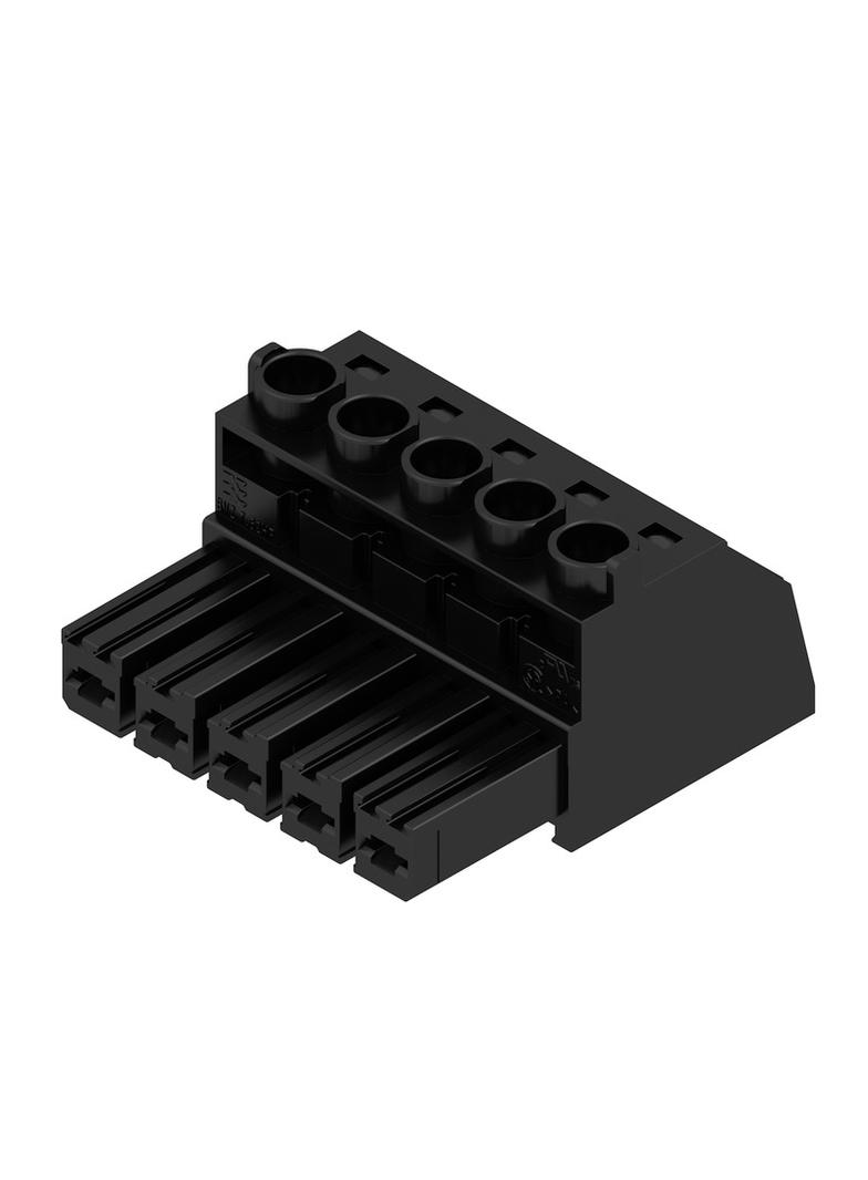 BVZ 7.62HP/05/180 SN BK BX Wtyk PCB (złącze wiązki), 7.62 mm, Liczba biegunów: 5, Przyłącze z jarzmem /50szt./ 1929960000 WEIDMÜLLER