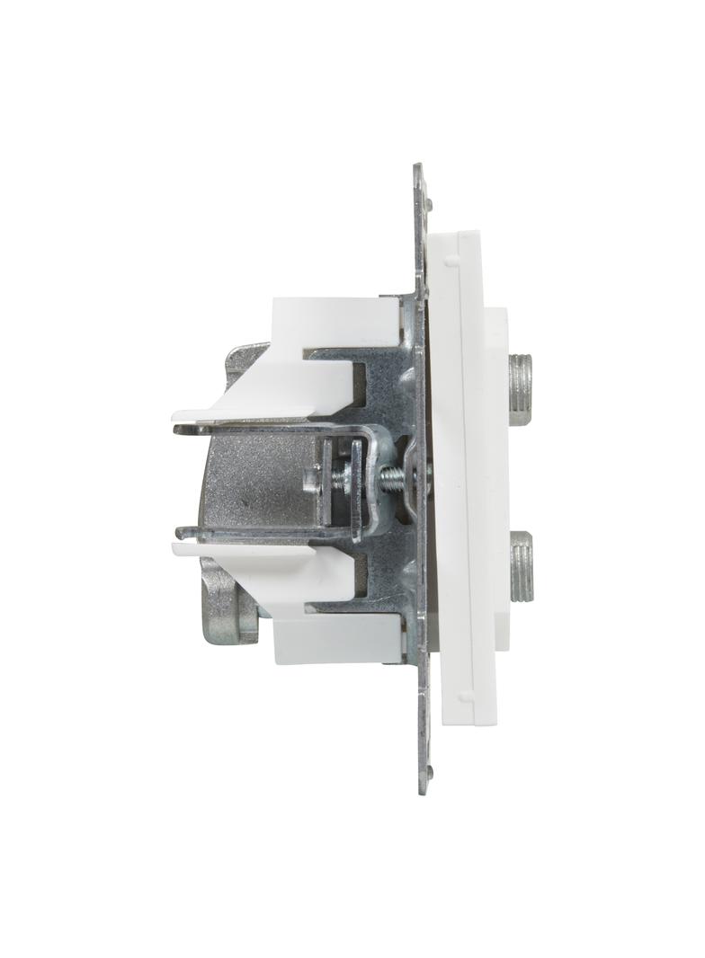 SUNO - Gniazdo TV-R-2xSAT - końcowe - 1.5 dB, Biały, Legrand