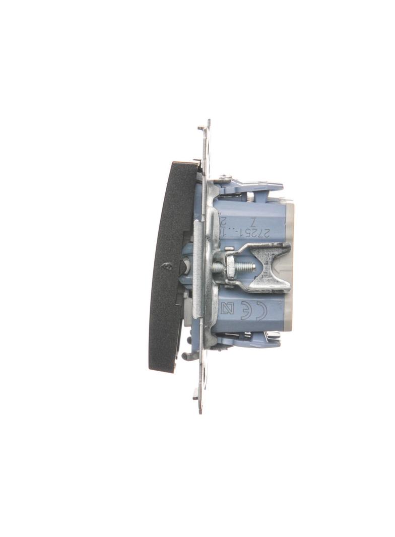 Simon 54 Łącznik krzyżowy podwójny 10A 250V szybkozłączka antracyt DW7/2.01/48 KONTAKT