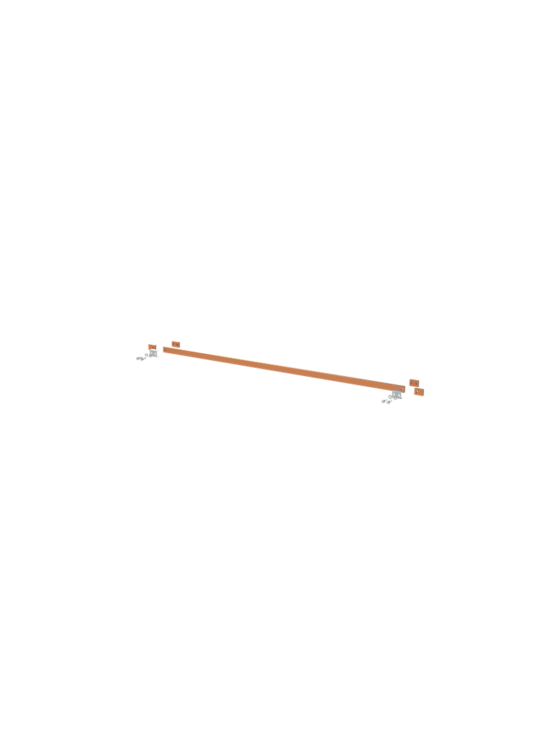 ZX2353 Szyna miedziana 30x10mm szerokość 6PW 1500mm V1, A2 (do samodzielnego montażu)