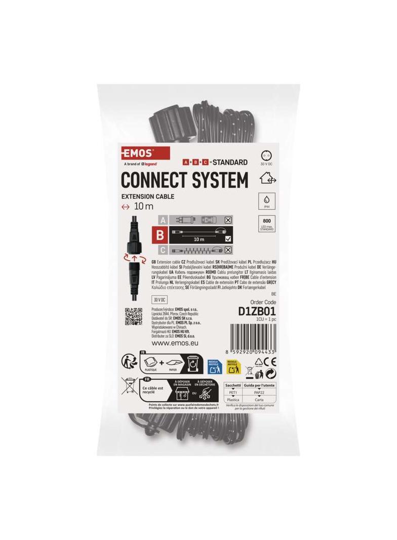 Przedłużacz do oświetlenia łączonego Standard 10m IP44 D1ZB01 EMOS