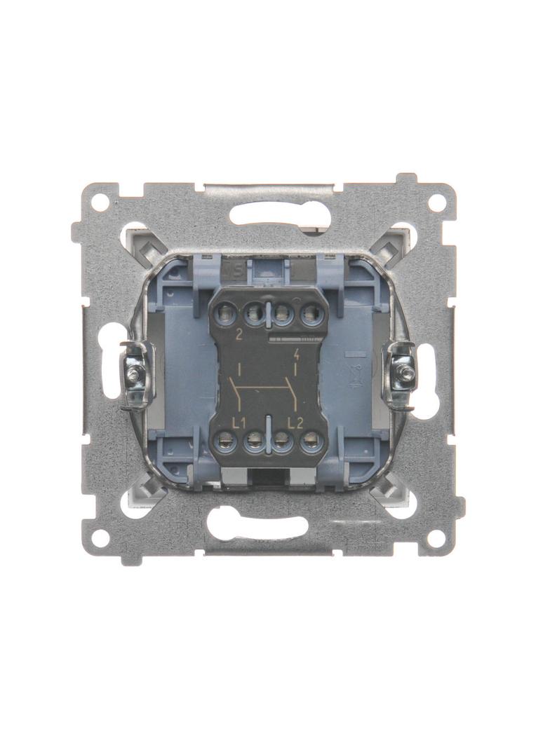 Simon 54 Łącznik dwubiegunowy 16A z. śrub. brąz mat