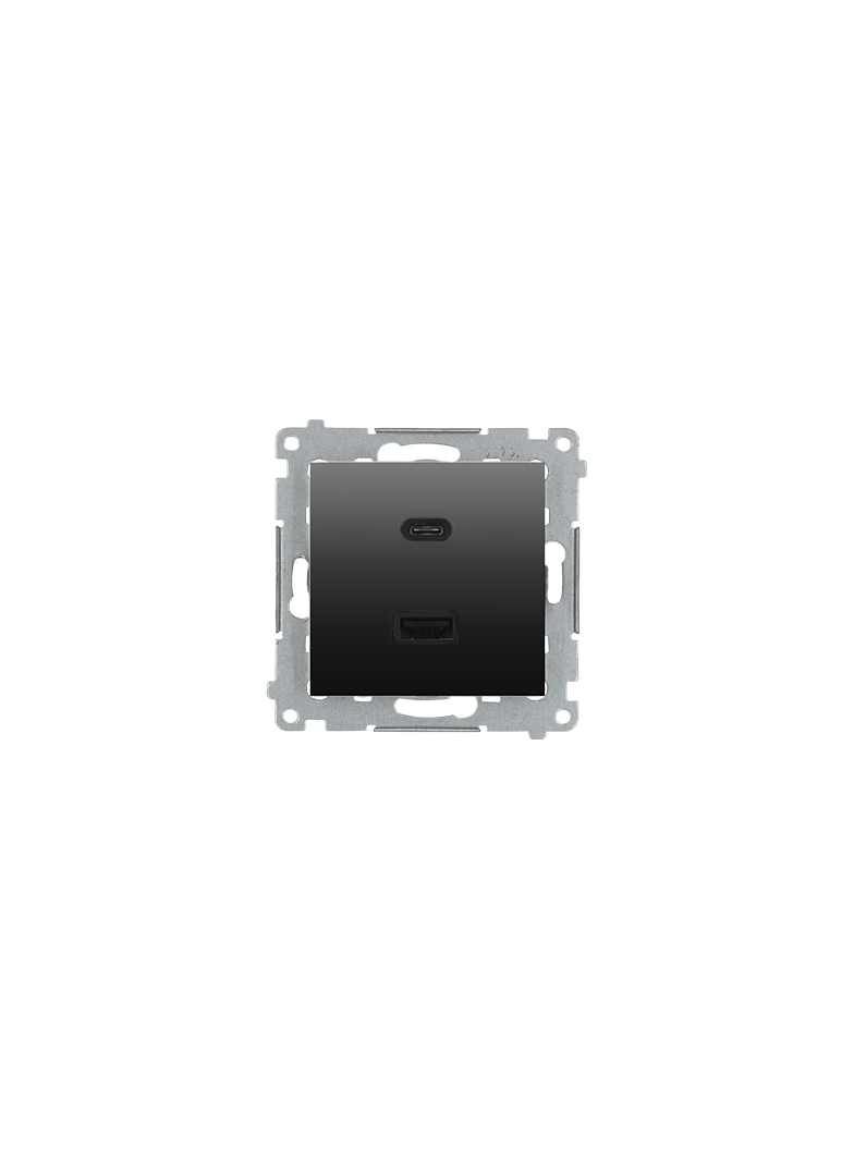 Simon 54 Ładowarka USB C+A 30 W 230V antracyt DEC2CAQ.01/48 KONTAKT
