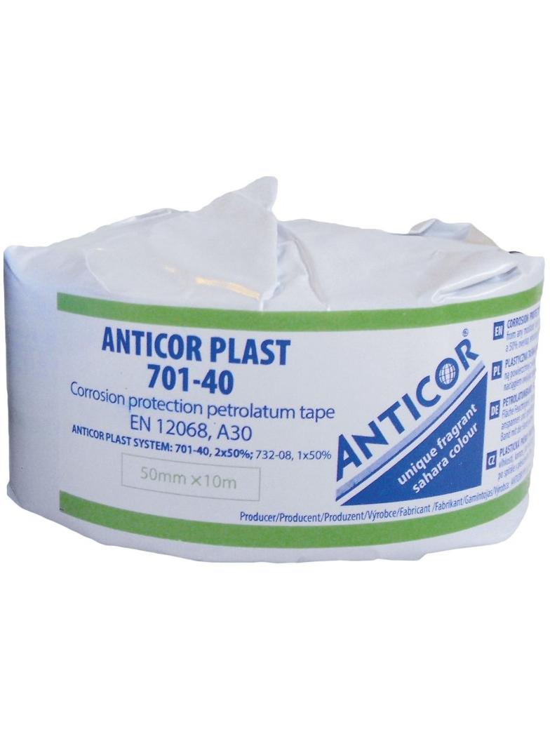 Anticor Plast 701-40 rozmiar 50 mm x 10 m, plastyczna taśma na tkaninie