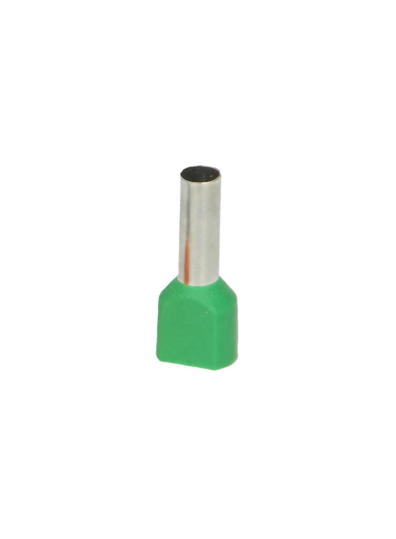 Tulejka izolowana podwójna, przekrój maksymalny 6mm2, długość miedzianej tulejki 14mm, Blister 25 sz OR-KK-8101/6/14/B2 ORNO
