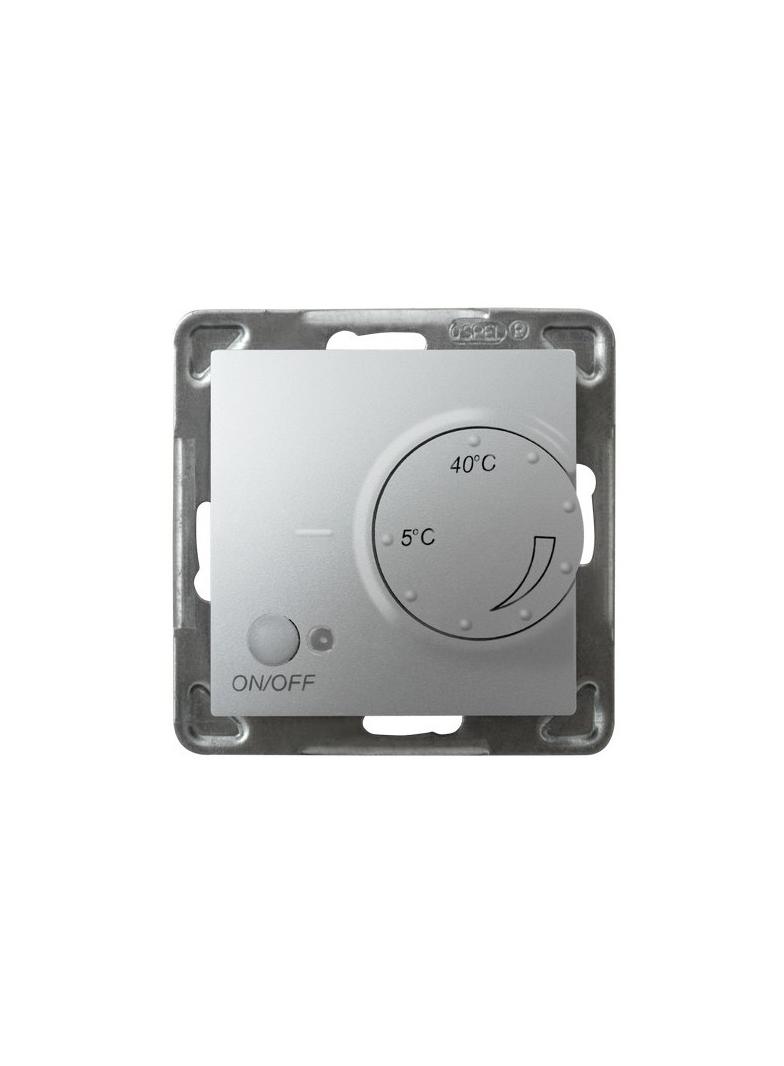 IMPRESJA Regulator temperatury z czujnikiem podpodłogowym - kolor srebro