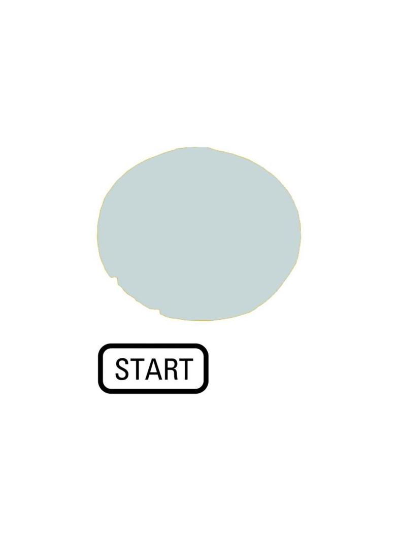 M22-XDL-W-GB1 Soczewka do przycisku 22mm płaska biała z opisem /START/ 218329 EATON